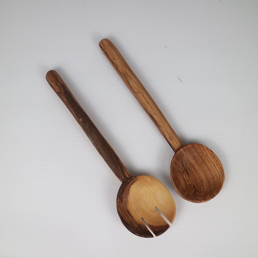 WOOD SALAD server