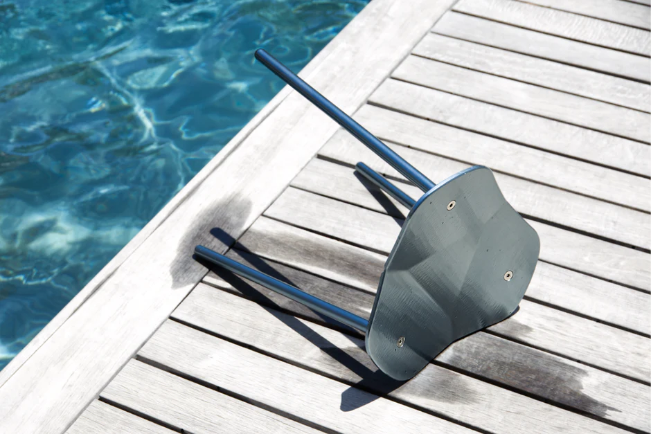 Anodised stool