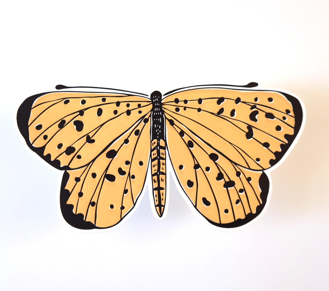 BUTTERFLY card - Polka Dot