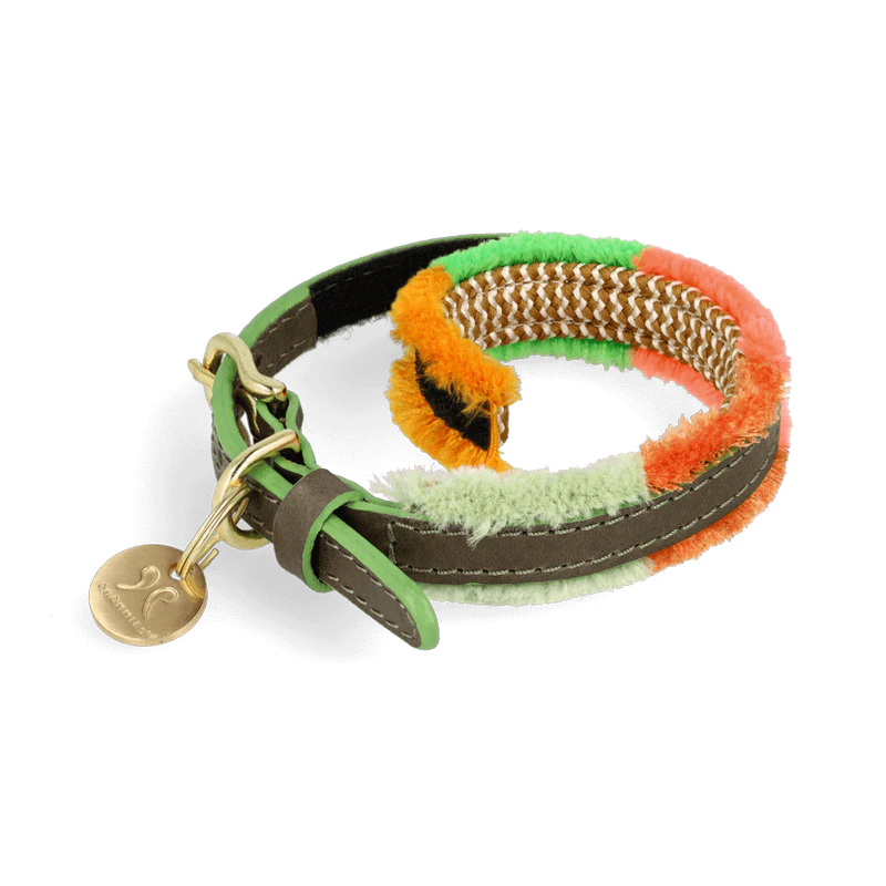 ADJUSTABLE DOG COLLAR pomm pomm spring