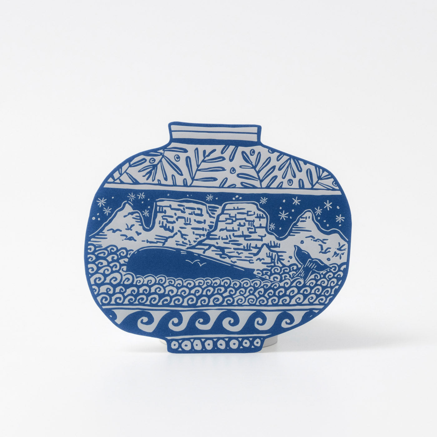 AFROCHINE Postcard - Whale