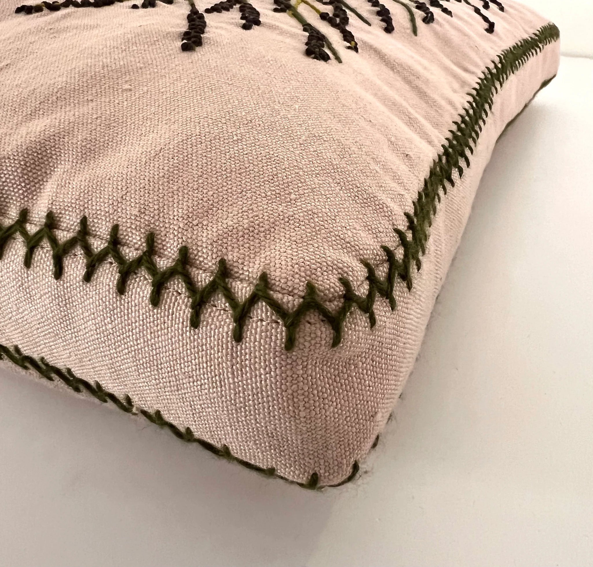 CAPE THATCHING RESTIO box cushion linen/wool blend