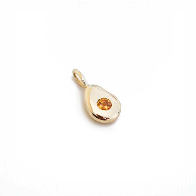 The Egg Charm with Citrine in YG