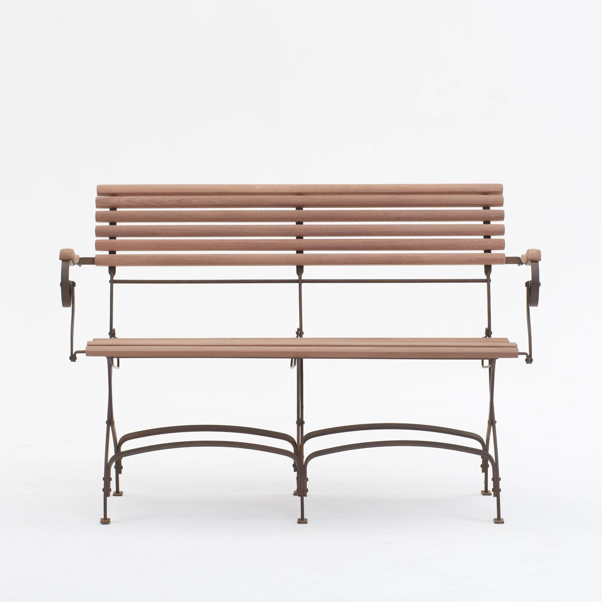 PARK bench with arms 2 seater