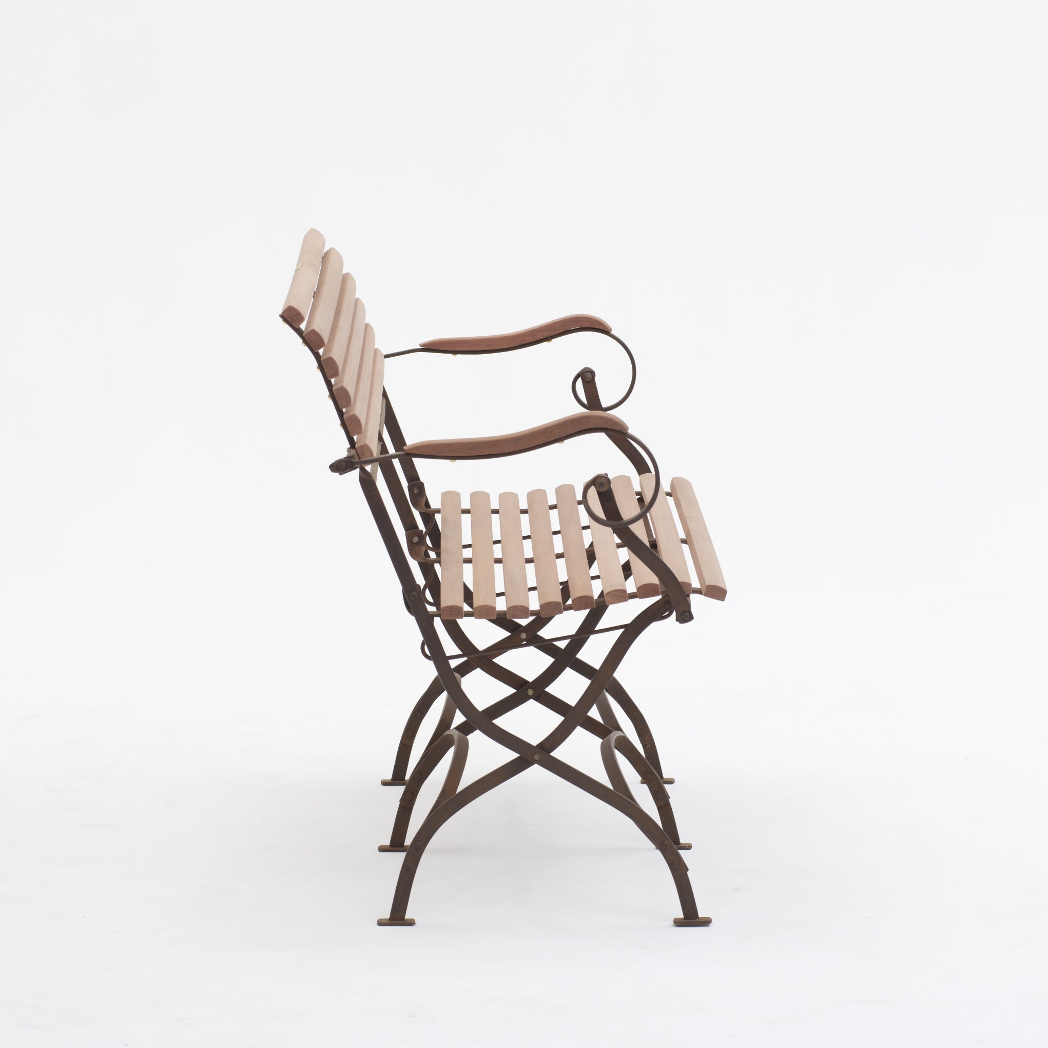 PARK bench with arms 3 seater