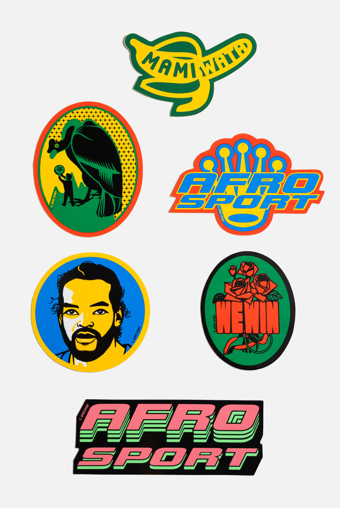 A5 afrosport sticker pack