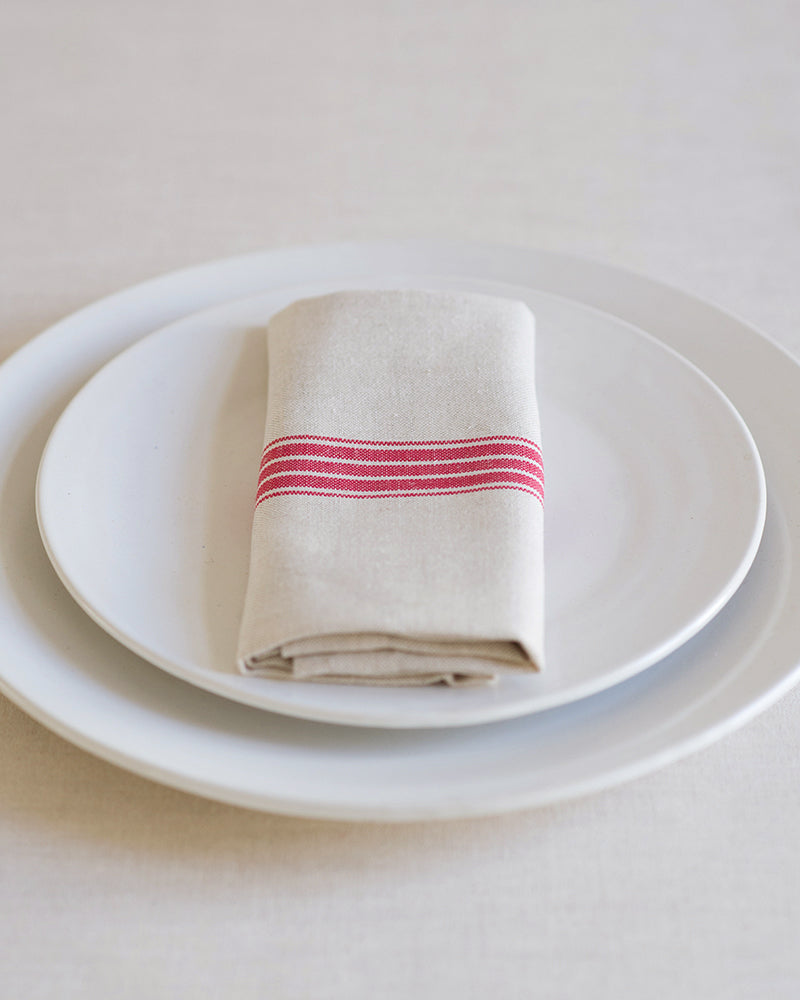 SERVIETTE provincial stripe