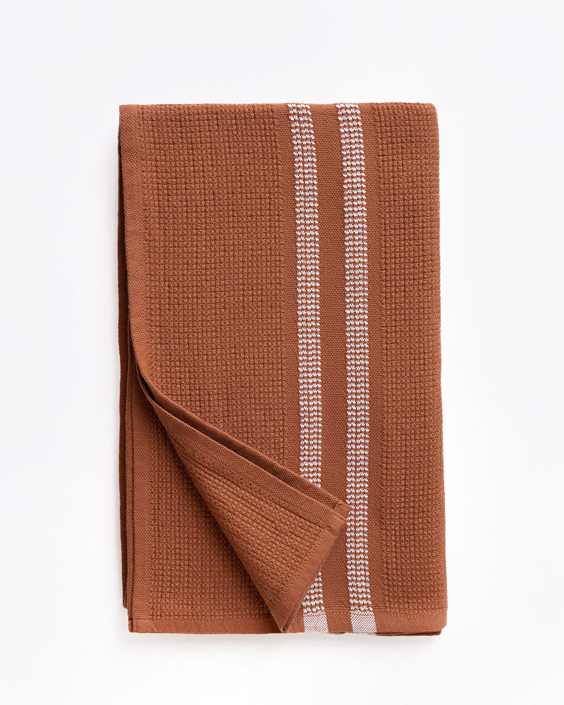 TOWEL organic block rib