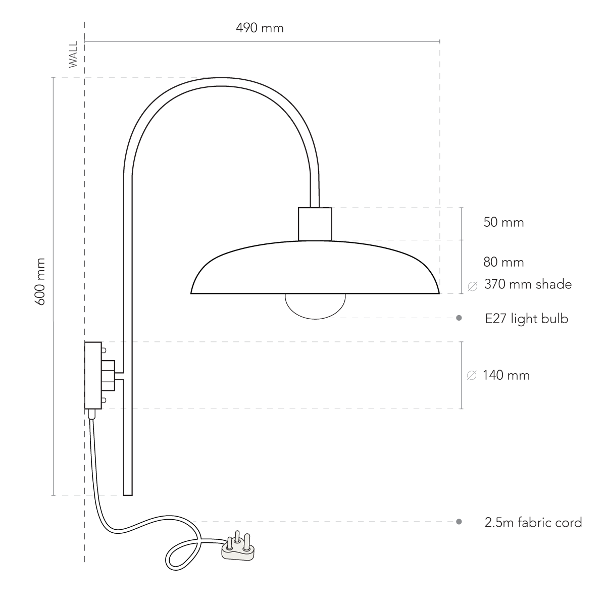 PARADISE swivel wall light