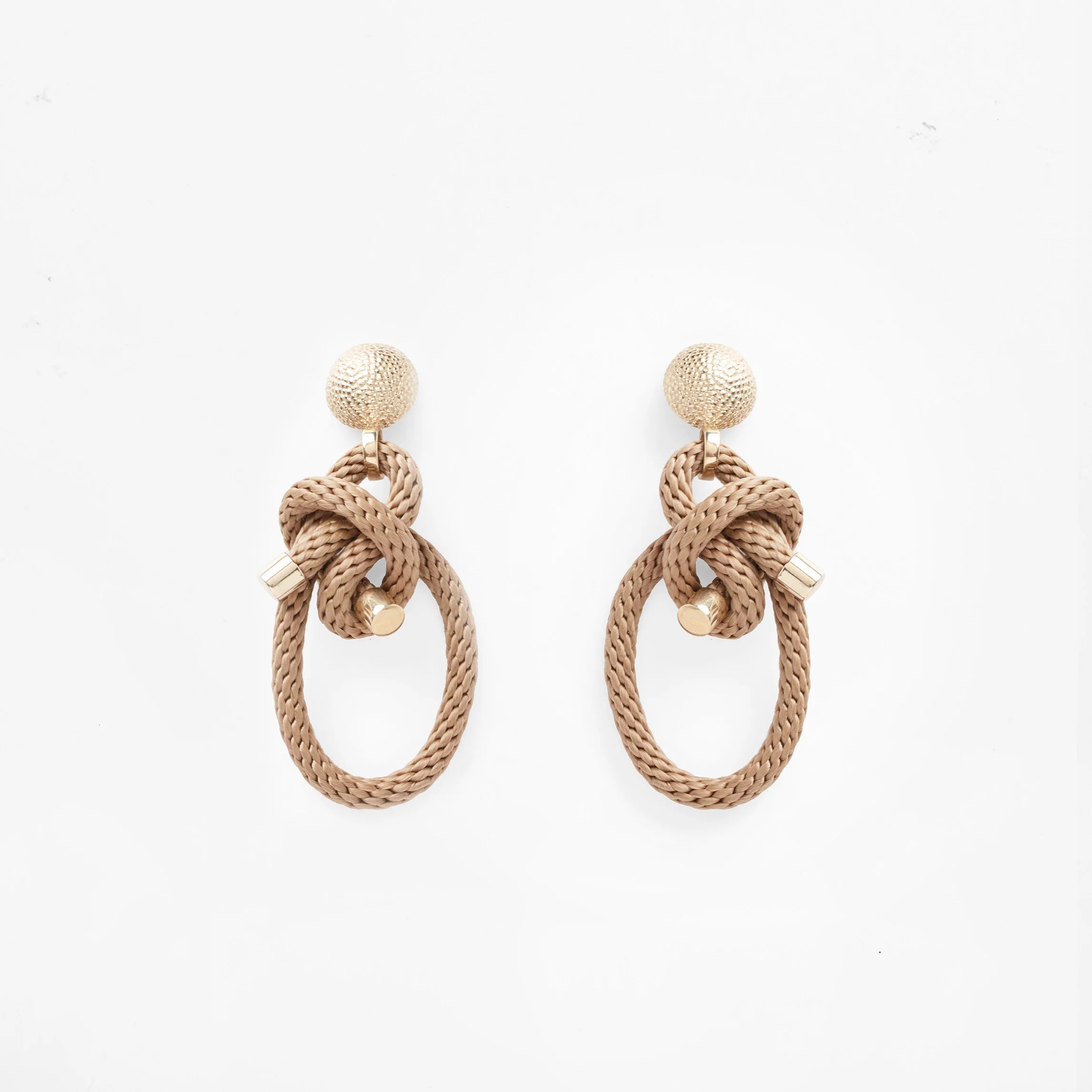 SHIMENAWA earrings beige