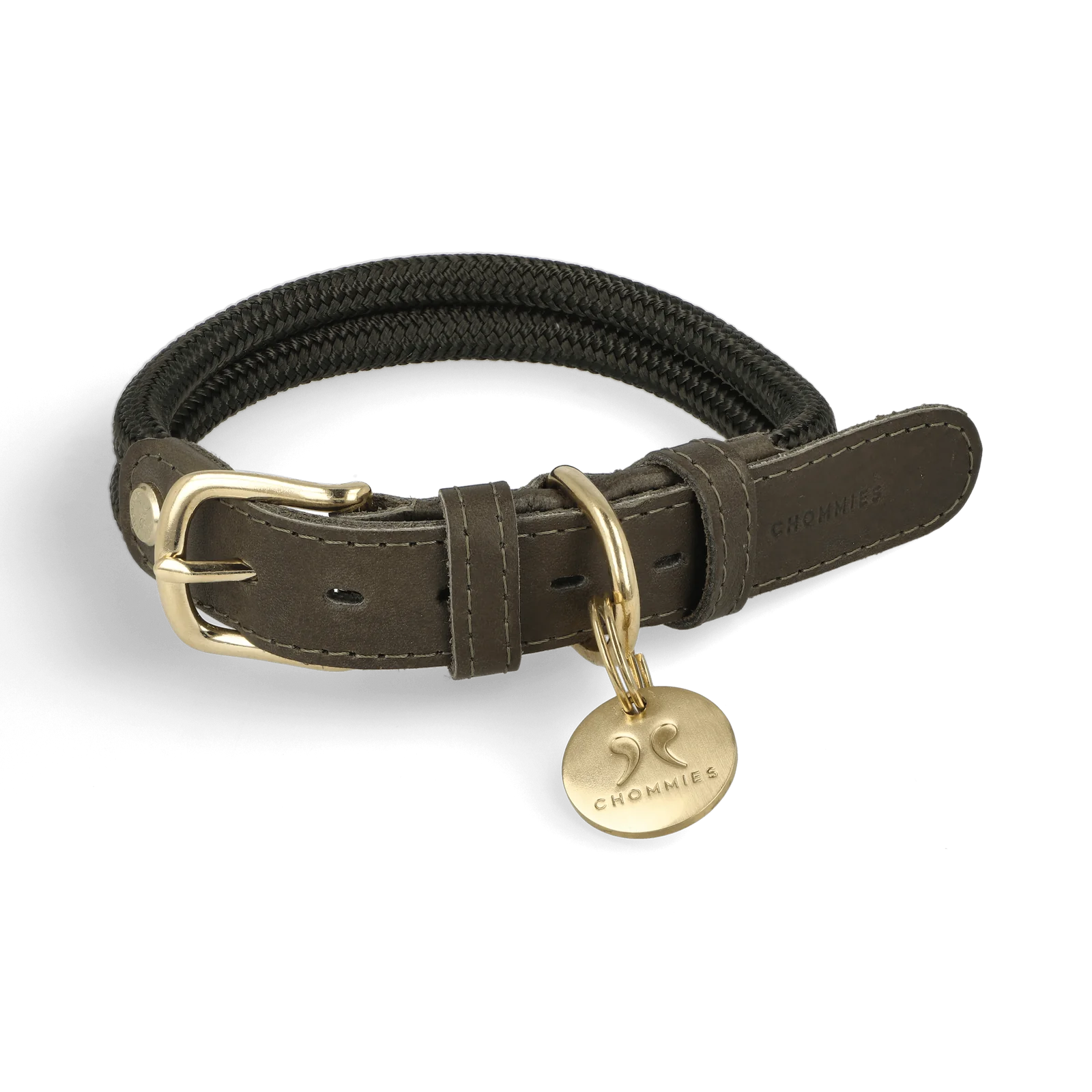 ADJUSTABLE DOG COLLAR olive grove