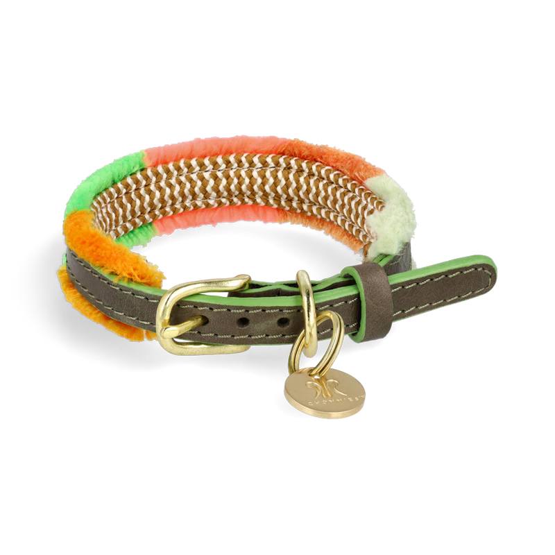 ADJUSTABLE DOG COLLAR pomm pomm spring