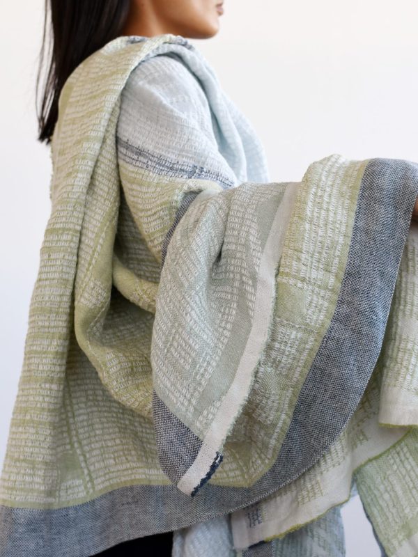 100% linen bogolan lounge throw