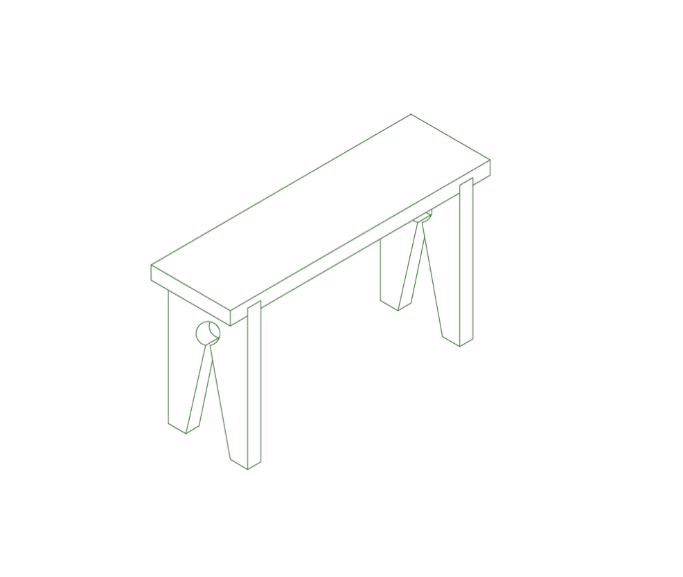 Poplar bench