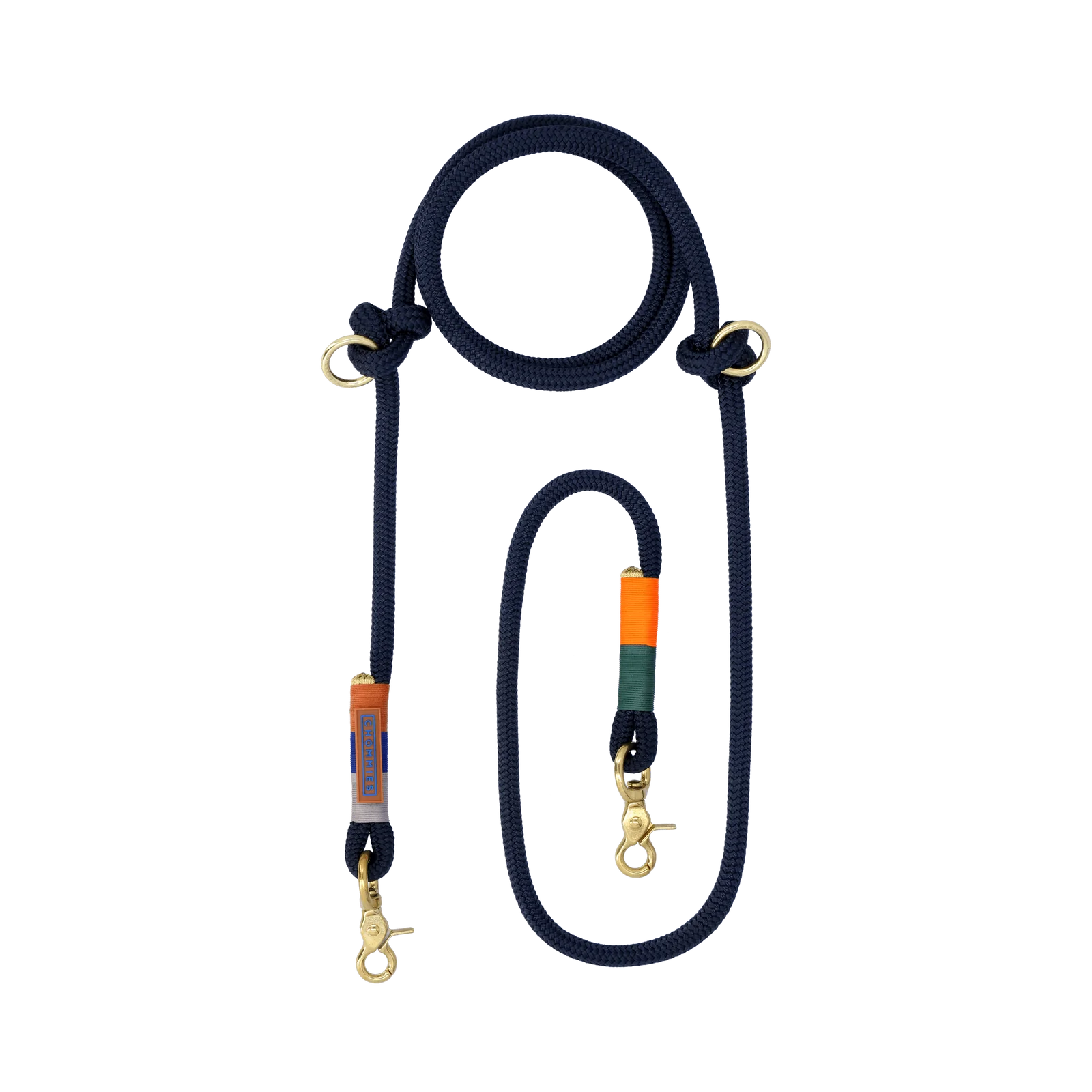 HANDS FREE DOG LEASH blue bobo on navy