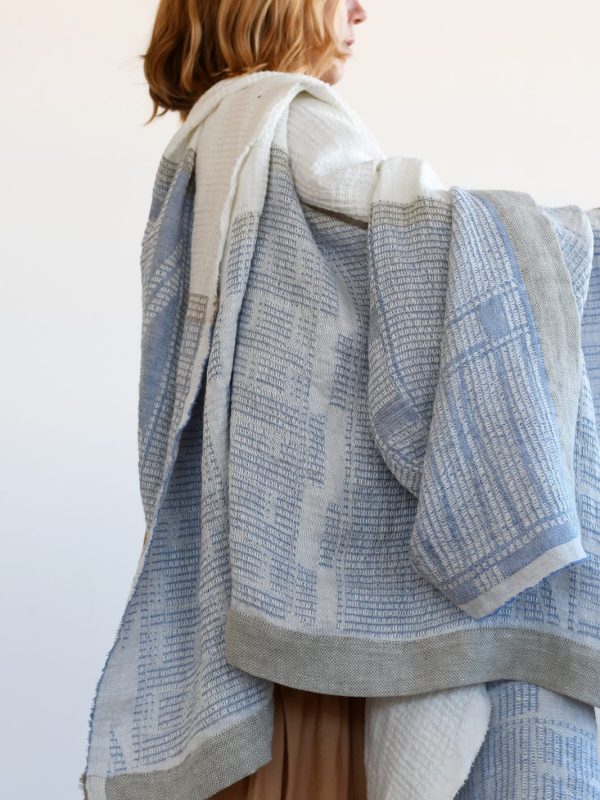 100% linen bogolan lounge throw